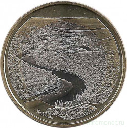 Монета. Финляндия. 5 евро 2018 год. Национальный парк Оуланка.