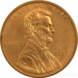 Монета. США. 1 цент 2007 год.