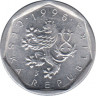 Монета. Чехия. 20 геллеров 1996 год. ав.