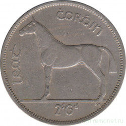 Монета. Ирландия. 1/2 кроны 1951 год.