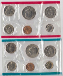 Монета. США. Годовой набор 1979 год. Монетные дворы P и D.