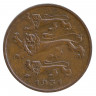 Монета. Эстония. 5 сенти 1931 год.