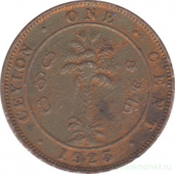 Монета. Цейлон (Шри-Ланка). 1 цент 1923 год.