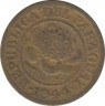 Монета. Парагвай. 1 сентимо 1944 год. ав.