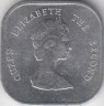 Монета. Восточные Карибские государства. 2 цента 1981 год. рев.