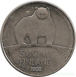 Монета. Финляндия. 50 пенни 1993 год.