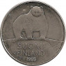 Аверс.Монета. Финляндия. 50 пенни 1993 год.