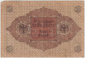 Банкнота. Кредитный билет. Германия. Веймарская республика. 2 марки 1920 год. Изображение - коричневый, печать - красный цвет. 3 и 6 цифр в нумераторе. рев.