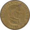 Монета. Филиппины. 25 сентимо 1991 год. ав.