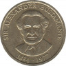 Монета. Ямайка. 1 доллар 1991 год. ав.