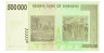 Банкнота. Зимбабве. 500000 долларов 2008 год.