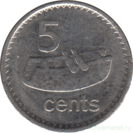 Монета. Фиджи. 5 центов 2009 год.