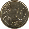 Монета. Словения. 10 центов 2019 год. рев.