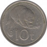 Монета. Папуа - Новая Гвинея. 10 тойя 1975 год. рев.