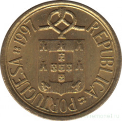 Монета. Португалия. 1 эскудо 1997 год.