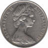 Монета. Австралия. 20 центов 1981 год. ав.