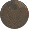  Монета. Швеция. 5 эре 1928 год. ав.
