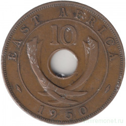 Монета. Британская Восточная Африка. 10 центов 1950 год. 