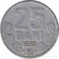 Монета. Молдова. 25 баней 1995 год.