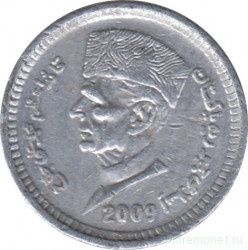 Монета. Пакистан. 1 рупия 2009 год.