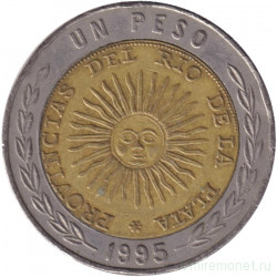 Монета. Аргентина. 1 песо 1995 год. C.