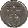  Монета. Норвегия. 10 эре 1968 год. рев.