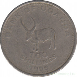 Монета. Уганда. 100 шиллингов 1998 год.