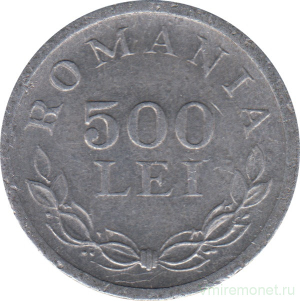 Монета. Румыния. 500 лей 1946 год.