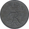 Монета. Дания. 1 эре 1958 год. ав.