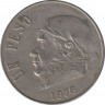 Монета. Мексика. 1 песо 1976 год. ав.