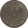 Монета. Германия (Германская империя 1871-1922). 2 пфеннига 1875 год. (J). рев.
