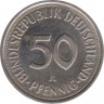  Монета. ФРГ. 50 пфеннигов 1991 год. Монетный двор - Берлин (А). рев.