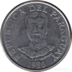 Монета. Парагвай. 50 гуарани 1986 год.