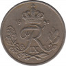 Монета. Дания. 25 эре 1951 год. ав.