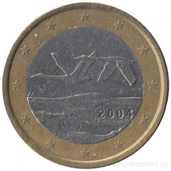 Монета. Финляндия. 1 евро 2004 год.