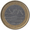 Монета. Финляндия. 1 евро 2004 год.