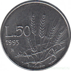Монета. Сан-Марино. 50 лир 1993 год. Пшеница на поле боя.