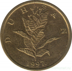 Монета. Хорватия. 10 лип 1997 год.