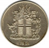 Монета. Исландия. 1 крона 1961 год.