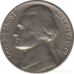 Монета. США. 5 центов 1979 год. 