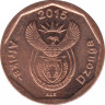 Монета. Южно-Африканская республика (ЮАР). 10 центов 2015 год. ав.