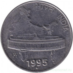 Монета. Индия. 50 пайс 1995 год. "°" - Ноида.