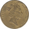 Монета. Австралия. 1 доллар 1998 год. ав.