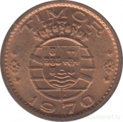 Монета. Тимор. 50 сентаво 1970 год.