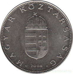 Монета. Венгрия. 10 форинтов 2008 год.