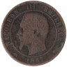 Монета. Франция. 10 сантимов 1857 год. МА. 