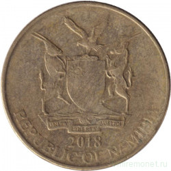 Монета. Намибия. 1 доллар 2018 год.