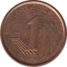 Монета. Эквадор. 1 сентаво 2003 год. Сталь смедным покрытием. рев.