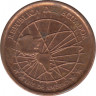 Монета. Эквадор. 1 сентаво 2003 год. Сталь смедным покрытием. ав.