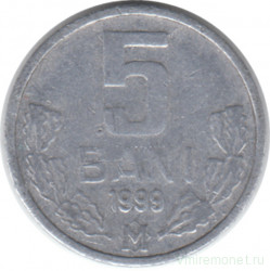 Монета. Молдова. 5 баней 1999 год.